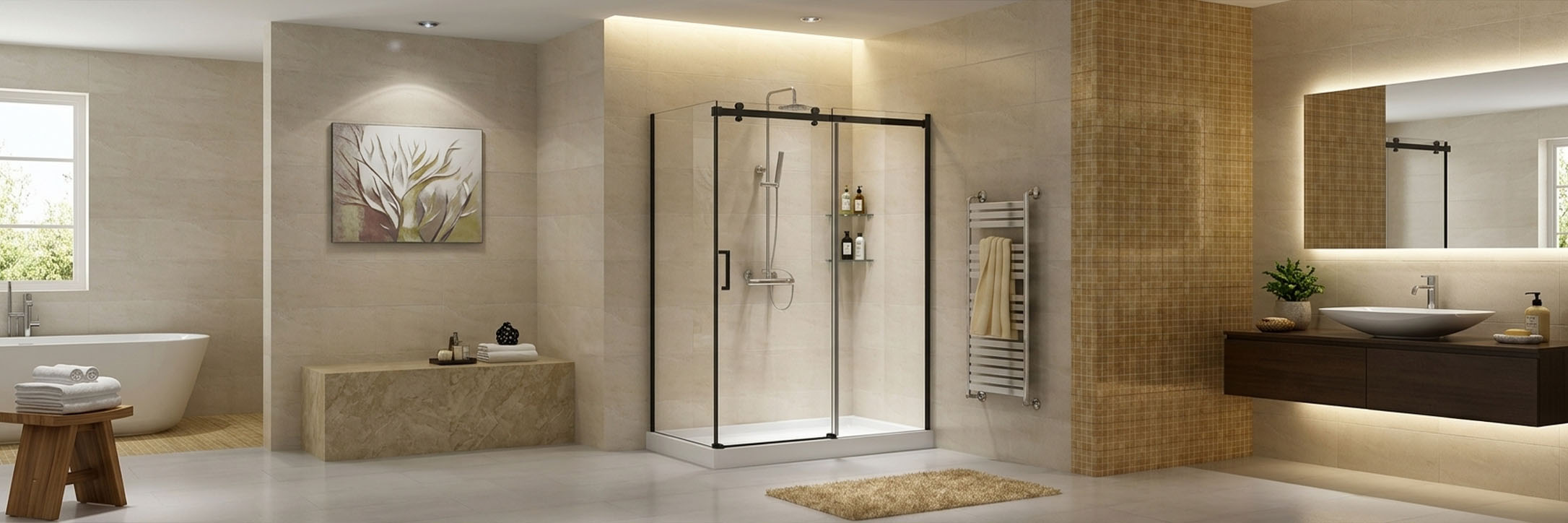 FRAMEVIEW Shower Enclosures Partition